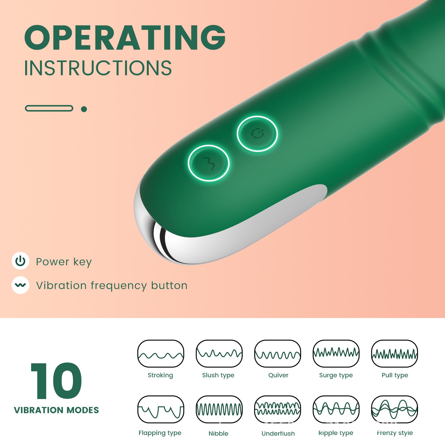 Thrusting Rotating Rabbit Vibrator Dildo G Spot Clit Massager  - image 3