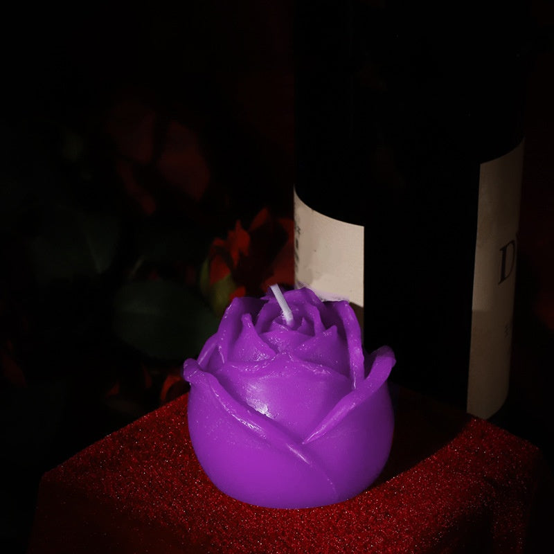 Bear Floral Low Temperature Candles - Purple Rose - image 1