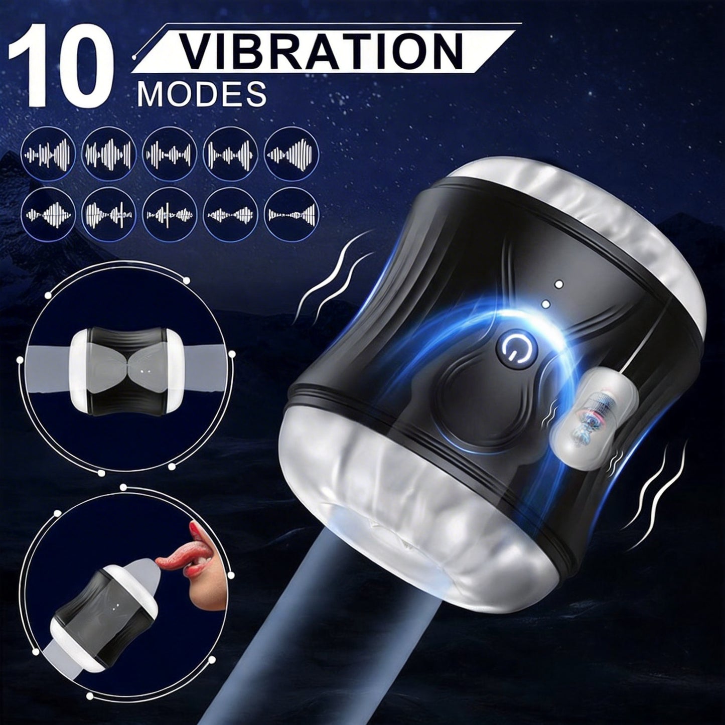 Electric Pocket Masturbator With 10 Vibration - image 5