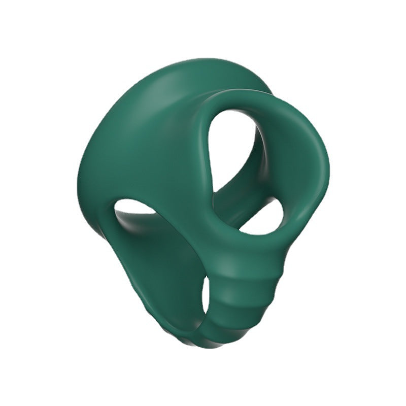 Four Holes Cock Ring Comfortable Lock Ring - Green - image 16