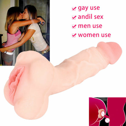Tight Grip Pleasure Sleeve – Realistic Vagina Texture - Flesh - tone - image 4