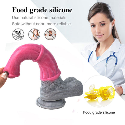 9.5 Inch Pink Horse Dildo Realistic Animal Penis 10 Vibration Modes - image 5