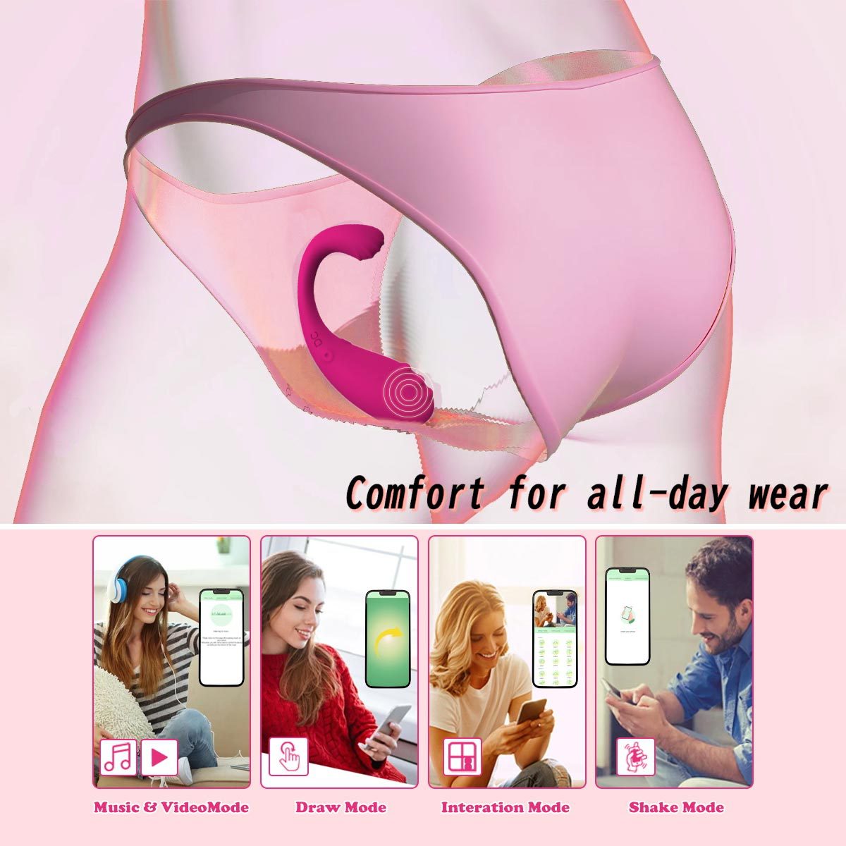 Dual Motor Vibrator for Vaginal & Clitoral Stimulation – Rechargeable & Body-Safe - image 5