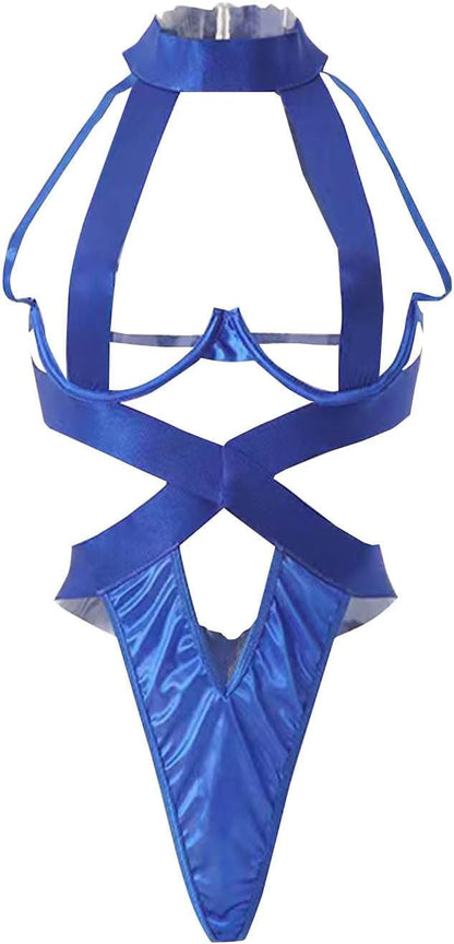 Women Exquisite Lingerie Set - Blue - XXL - image 18