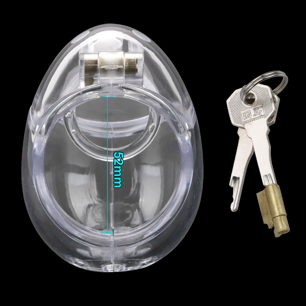 Penis Cage Fully Restraint Male Chastity Cage - 52mm smooth ring - image 7