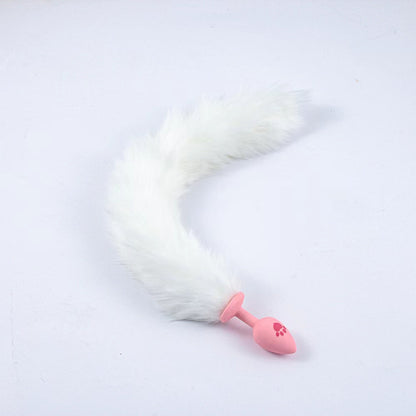 Bunny Tail Anal Butt Plug (Rabbit and Fox) - White Fox - image 11