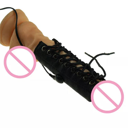 E-Stim Leather Cock Ring - image 3