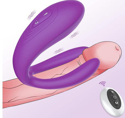 10 Vibrating Modes Clitioral & Penis Stimulator - Purple - image 0