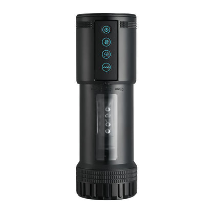 1 In 1 Vibrating Oral Sex Masturbator Cup - Black - image 4