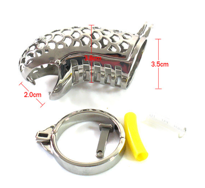 Electric Shock Anal Plug Chastity Lock Set - image 3