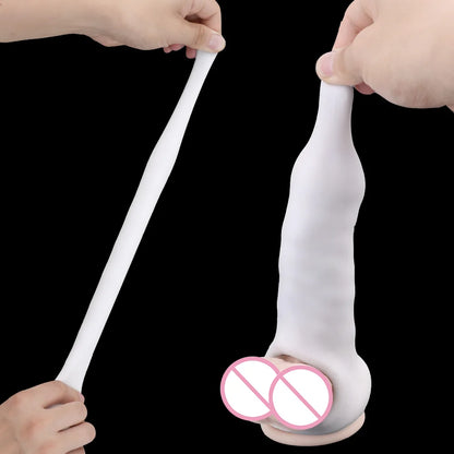 Strapon Penis Enlargement Extender Condom For Men - image 2