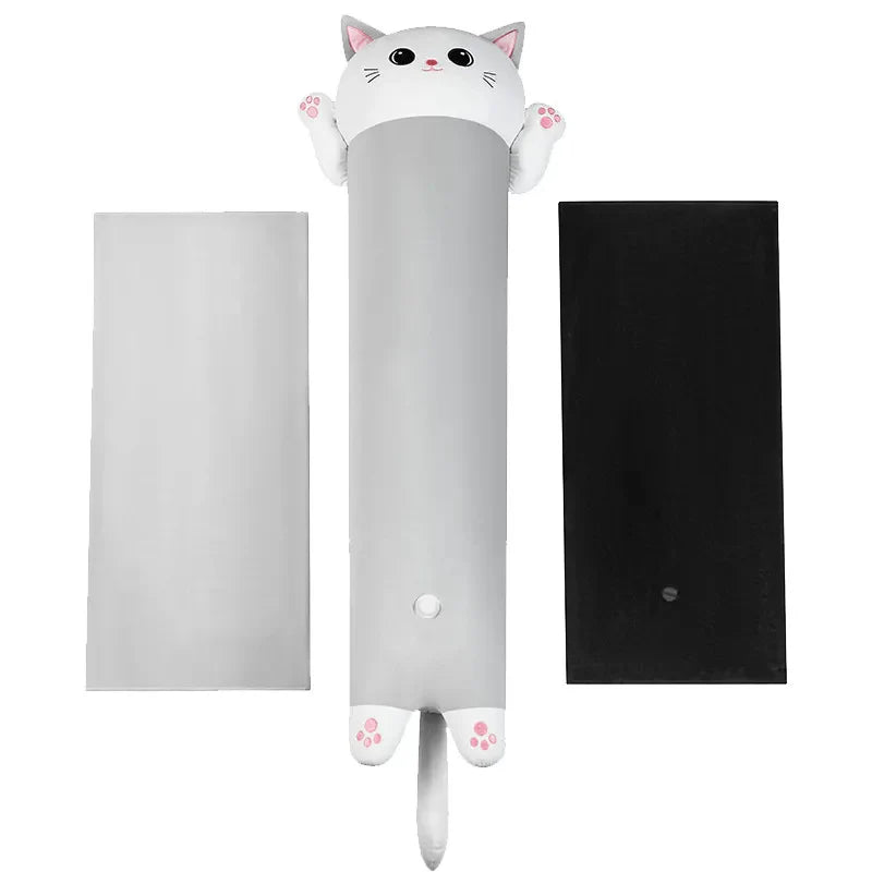 WhisperCat Thrusting Plush Pillow - White & Gray - image 0