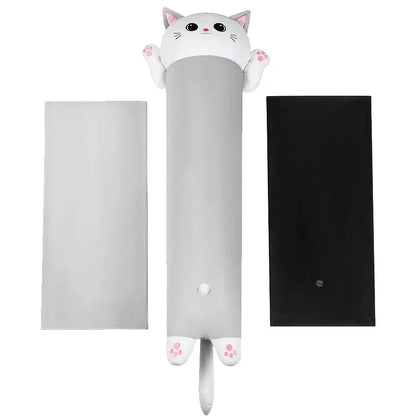 WhisperCat Thrusting Plush Pillow - White & Gray - image 0
