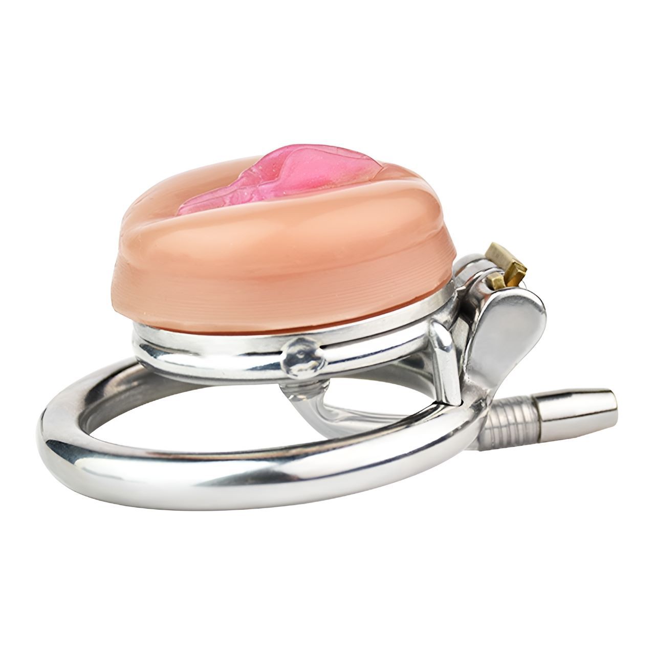 Sissy Chastity Cage with Virginal Pad & Urethral Tube - image 1