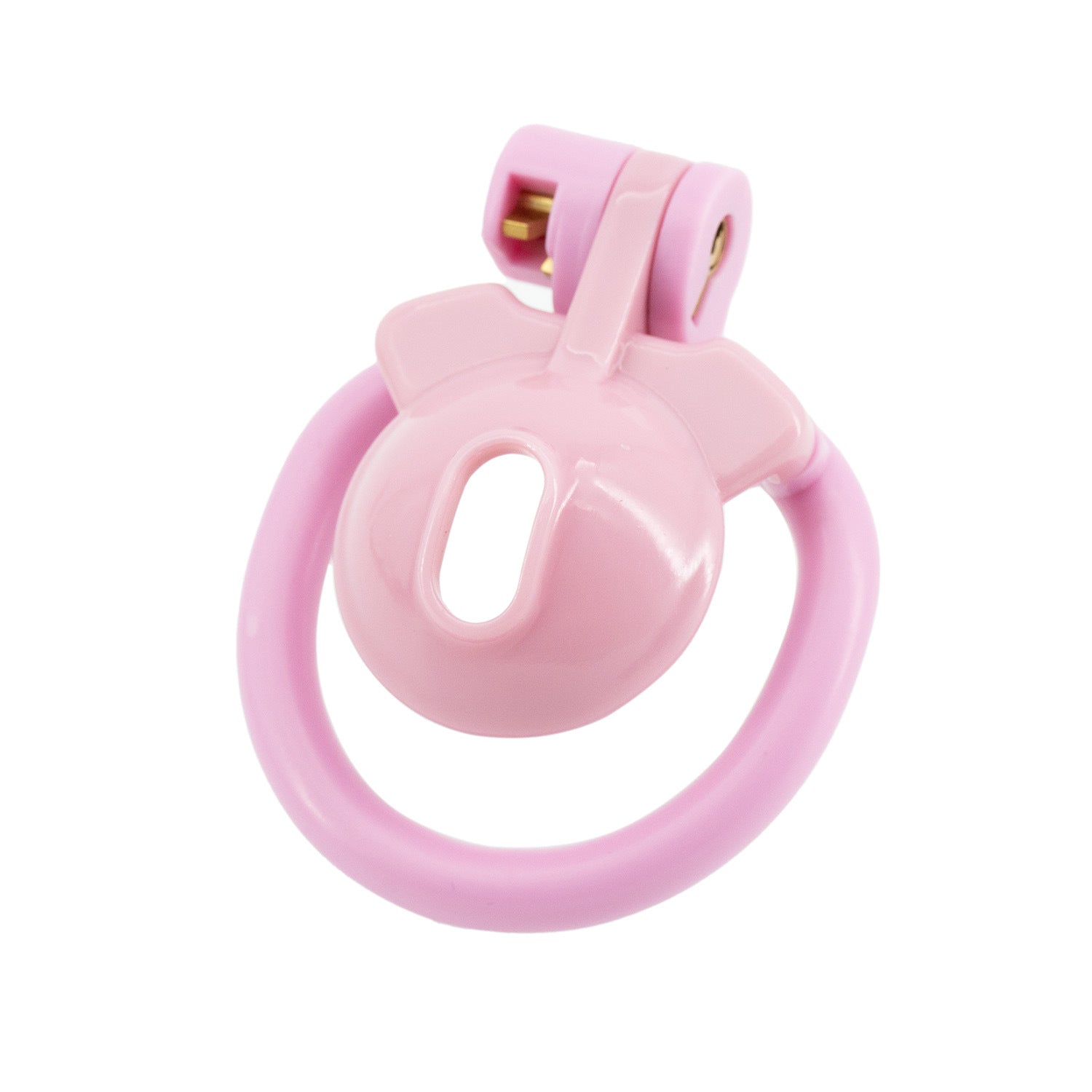 Pink Sissy Chastity Cage with 4 Rings - B - image 2