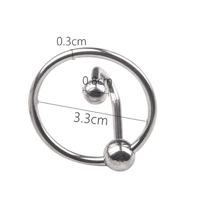 Sperm Stopper with Frenum Ball Penis Plug - 3.3cm - image 2