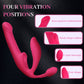 4 Vibration Parts Thrusting Rose Vibrator For Women with Remote - image 3