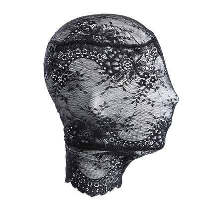 Lace Full Face Masquerade Mask Mesh Headwear - image 3