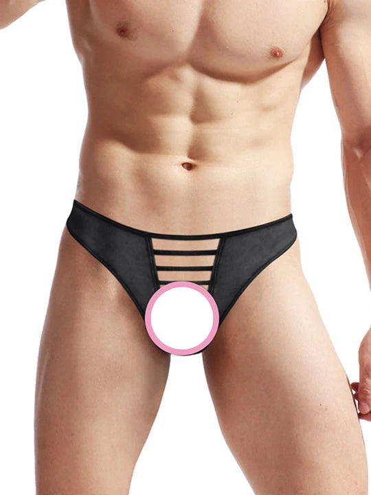 Men's Sexy Spaghetti String Nylon Thong - image 3