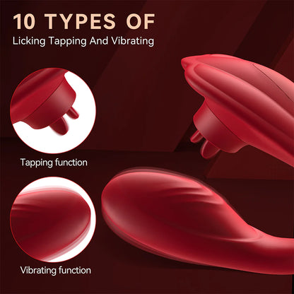 Remote Control Vibrator With 10 Licking Vibration Modes Clitoris G-Spot Stimulator - image 6