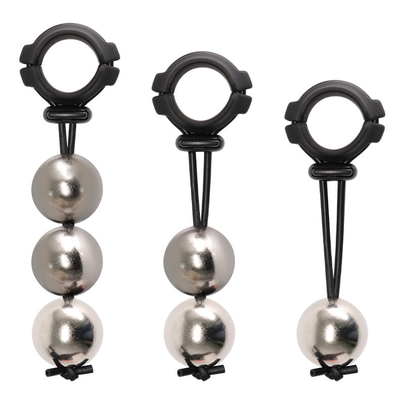 Male Ball Stretcher Penis Cock Ring Weight Testicle Extender - image 1