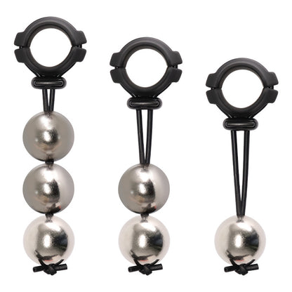 Male Ball Stretcher Penis Cock Ring Weight Testicle Extender - image 1