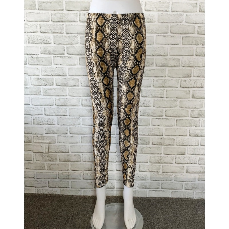Snake Printed High-Waist Leggings - image 8