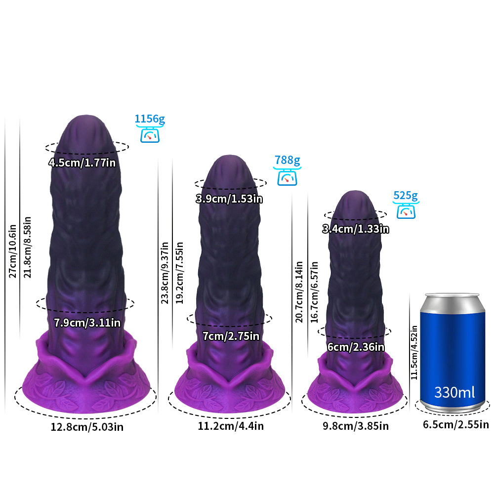 Amethyst Behemoth Triple Dominance Dildo - image 4