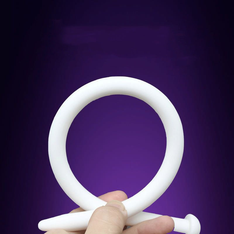 White Round Head Silicone Urethral Catheter Dilator - image 1