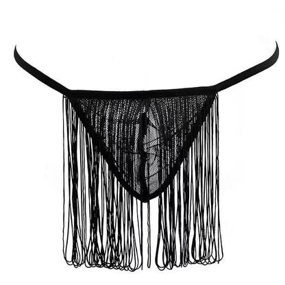 Men Tassel Thong - Black - One size fits for 40kg to 75kg - image 1