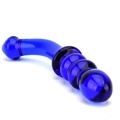 Spectrum Ribbed G-Spot Glass Dildo - image 3