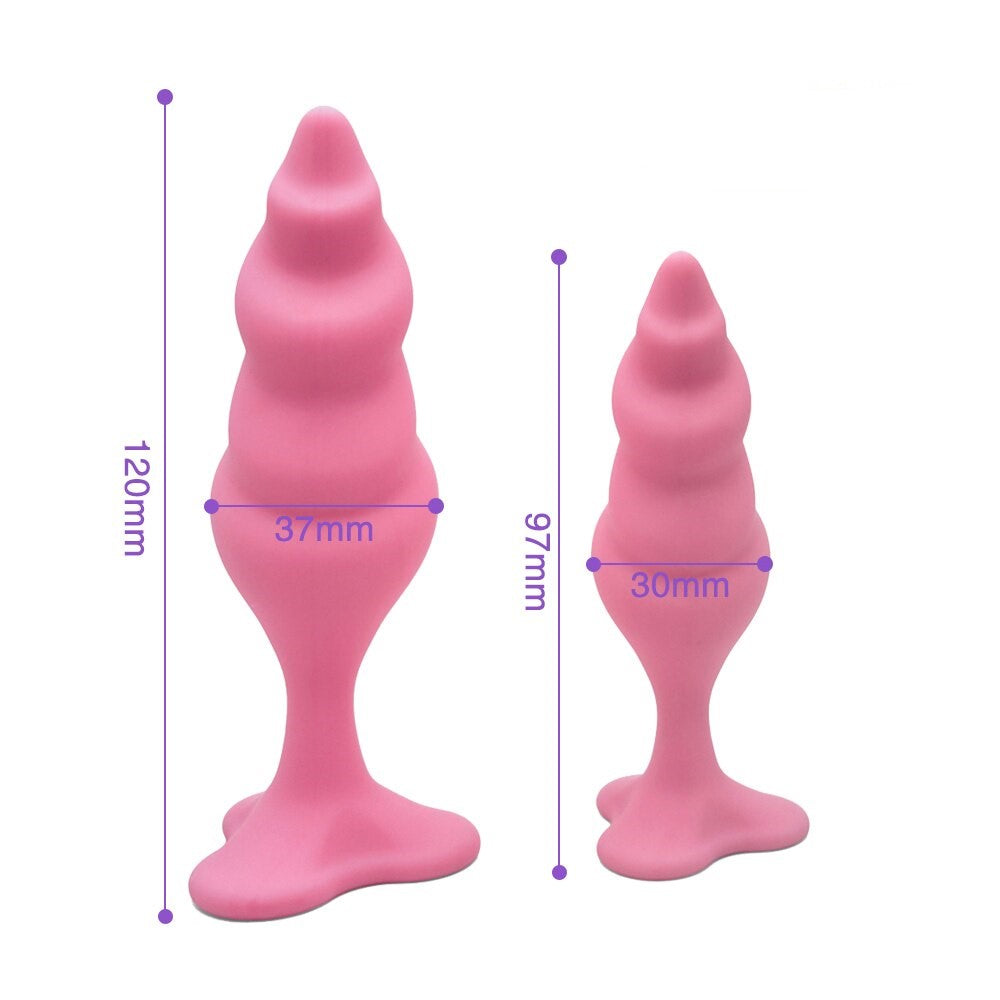 Soft Silicone Anal Plug with Rounded Tip & Flared Base - image 12