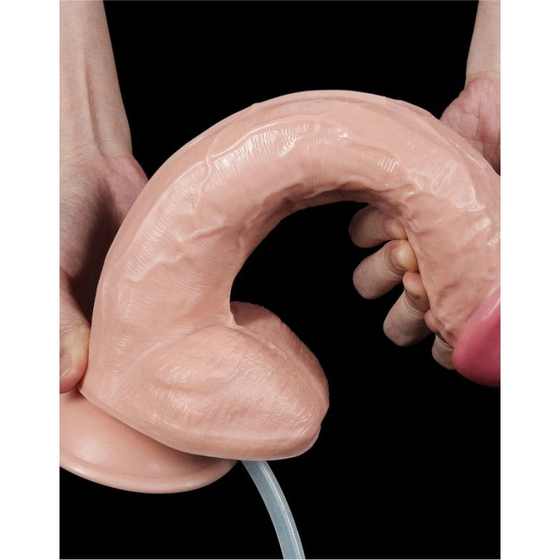 Ealistic Suction Cup Dildo With Squeezable Bulb - image 5