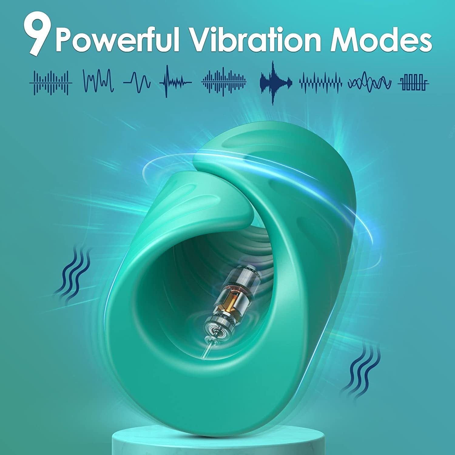 APP Control Vibrating Cock Ring Glan Ring - image 3