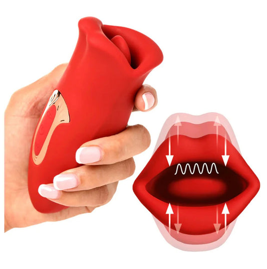 Lickgasm Kiss and Tongue Vibrating Massager - Mini - image 0