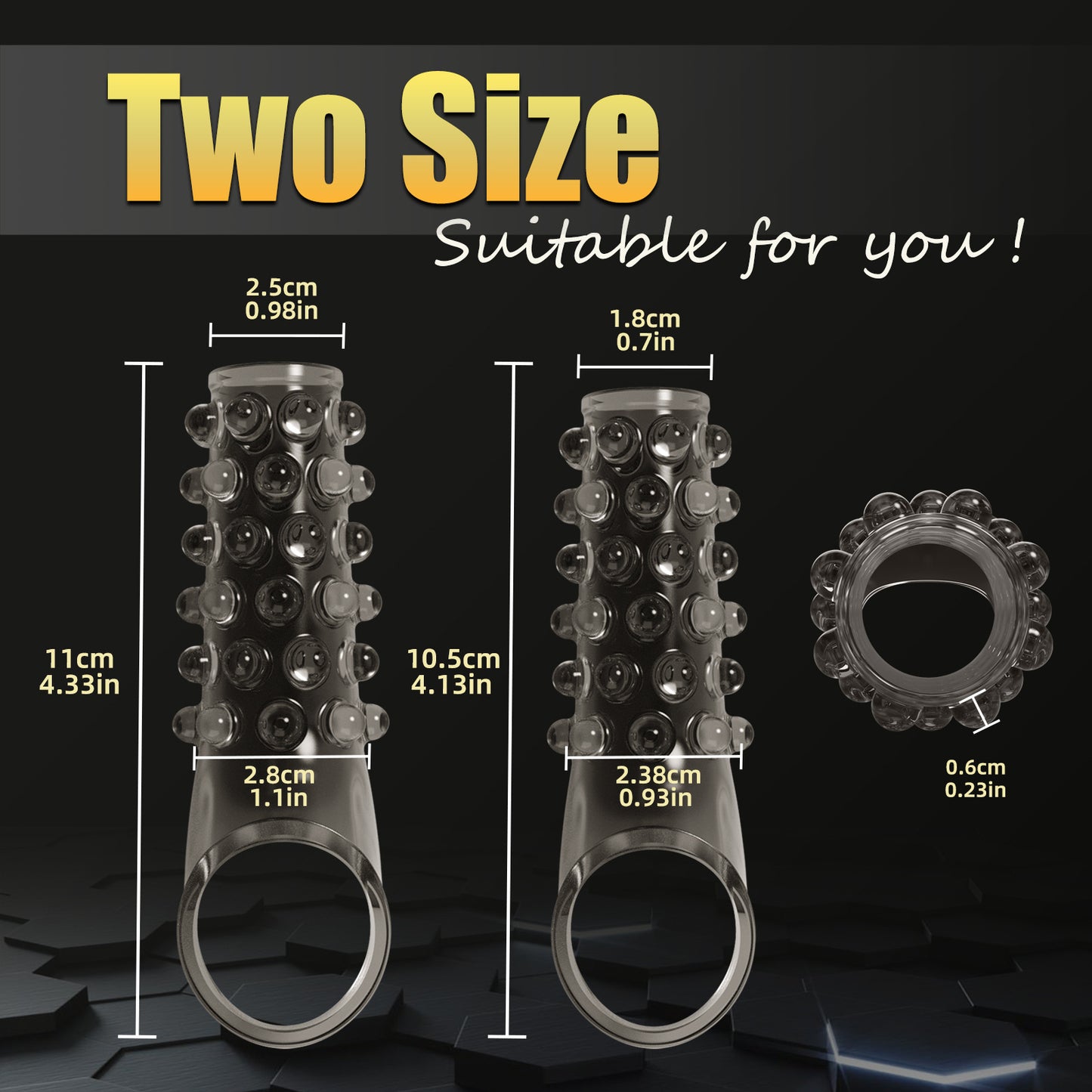 Soft & Stretchy Bump-Textured Cock Ring for Longer-Lasting Performance - image 6
