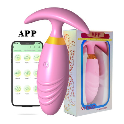 Remote App Control Butt Plug Anal Vibrator - App Control - Pink - image 7
