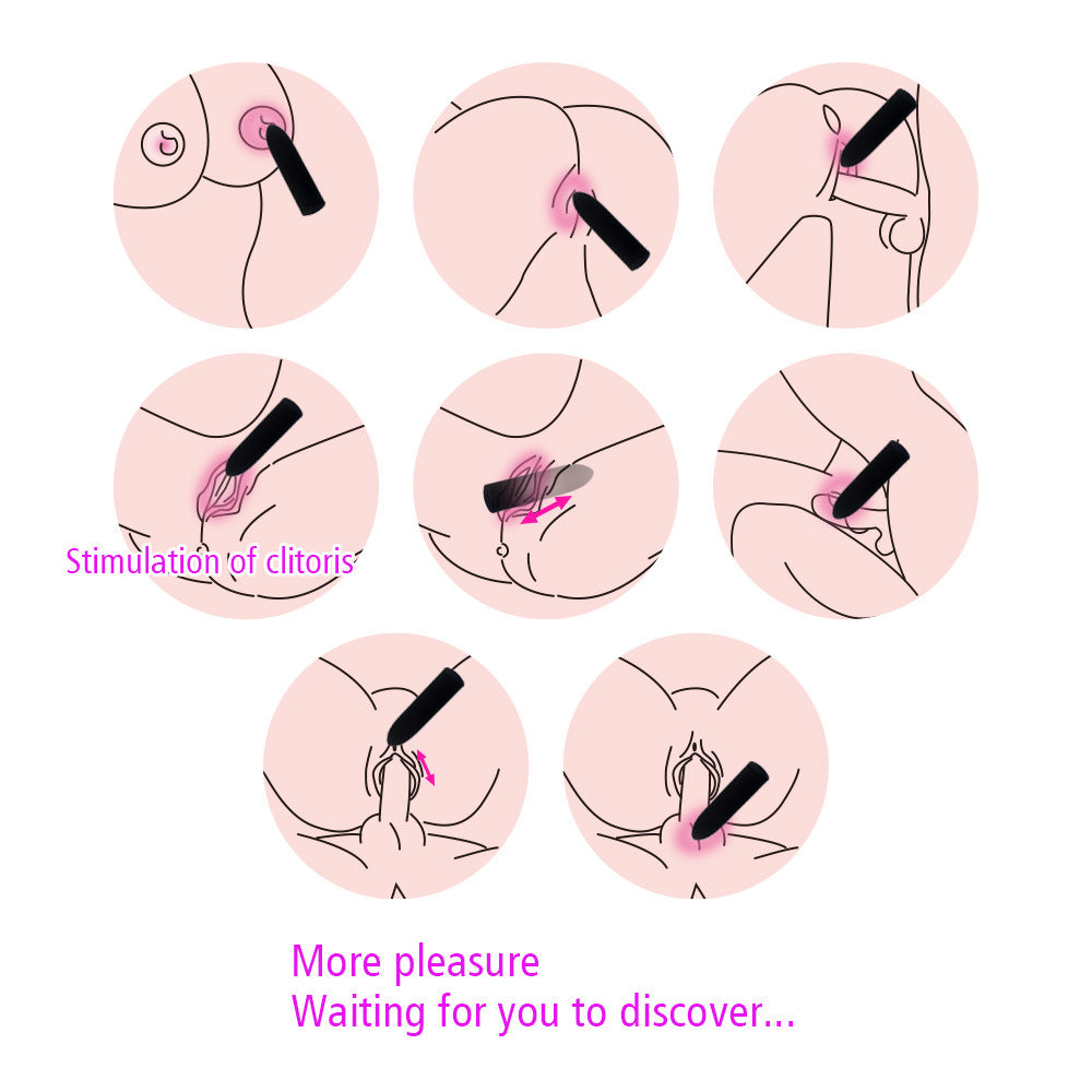 Bullet Vibrator Nipple Clitorals Stimulator 10 Vibration Modes - image 1