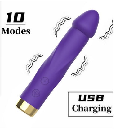 Anal Beads Vibrator – 10-Speed Silicone Massager for Prostate/G-Spot - B - Purple - image 4
