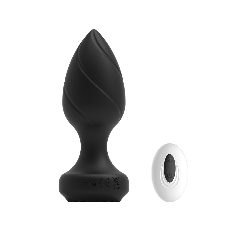 10 Vibrating Mode Butt Plug USB Rechargeable - Black - image 4