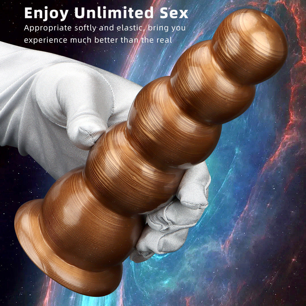 Graduated Beads Anal Plug with Suction Cup - image 3