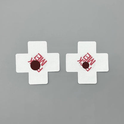 Colorful Disposable Adhesive Nipple Covers - White - image 1