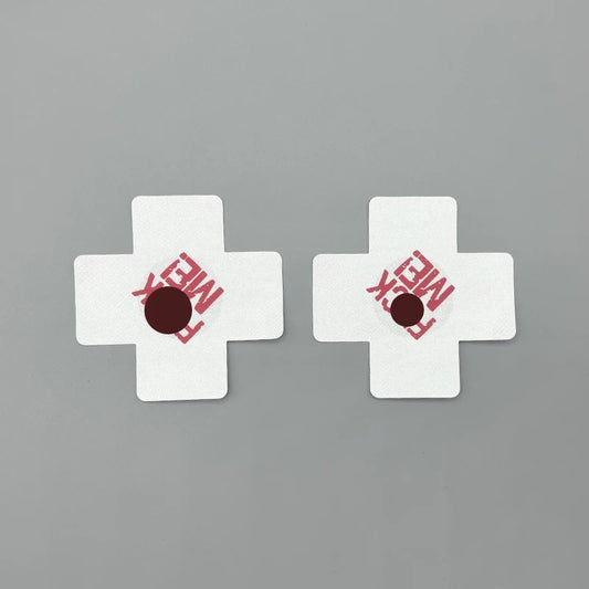 Colorful Disposable Adhesive Nipple Covers - White - image 1