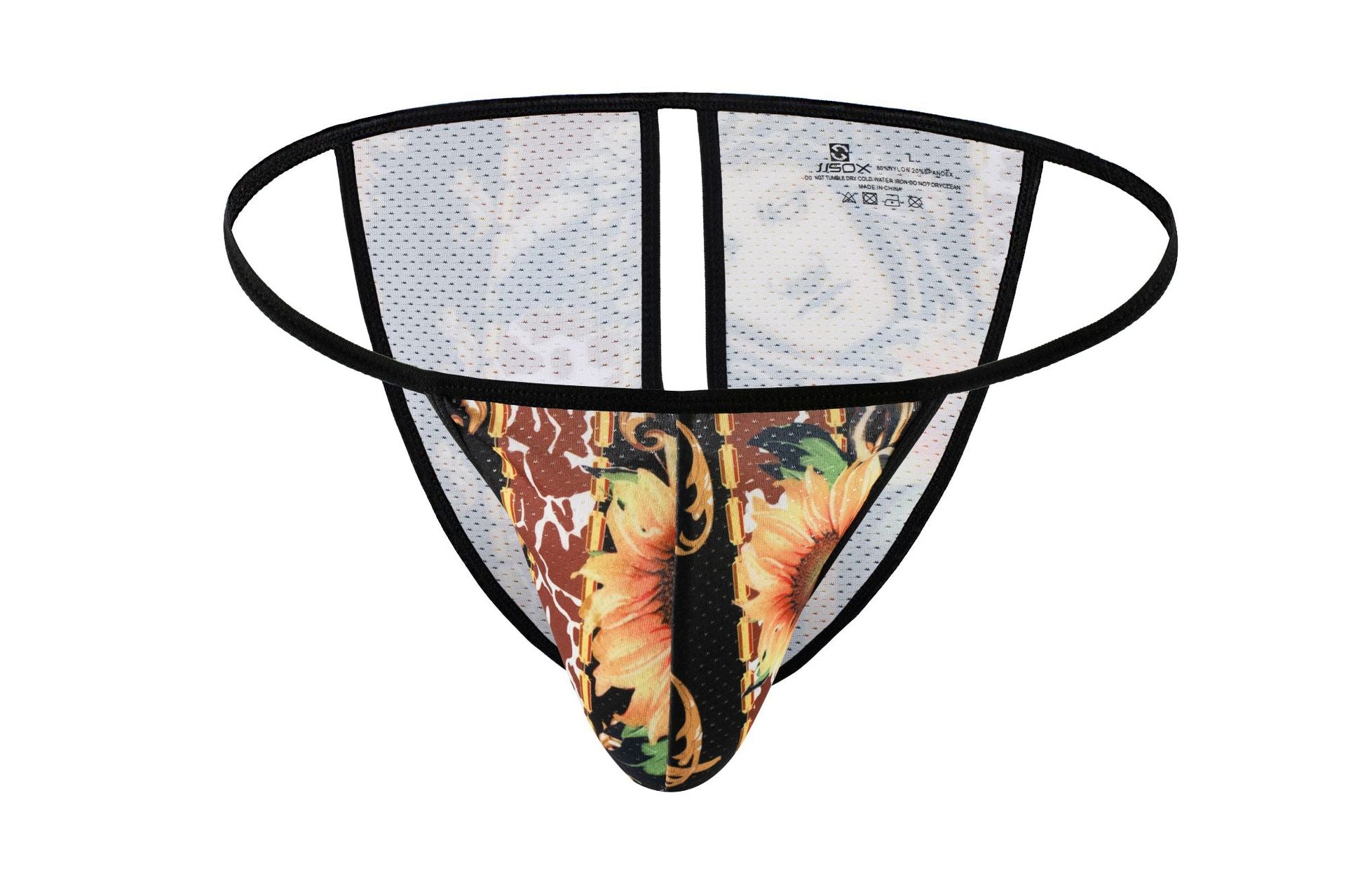 Men's Printed Triangle Low-Rise Briefs - Golden Man - XL - image 28