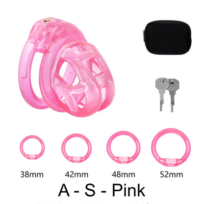 High Quallity TPE Chastity Cage - A - S - Pink - image 22