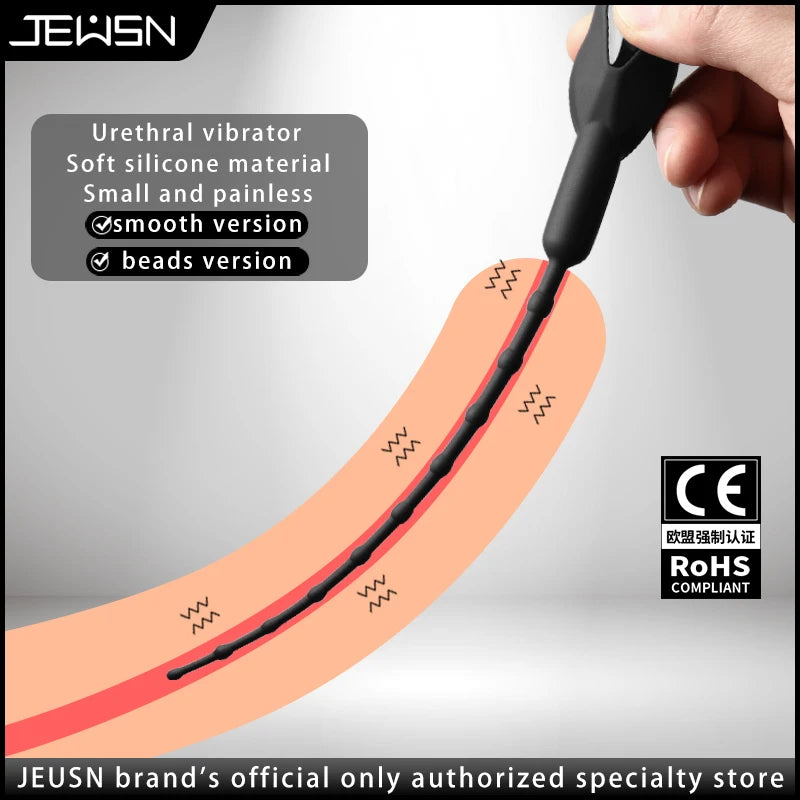 10 Frequency Urethral Vibrator Catheter Penis Plug - image 2