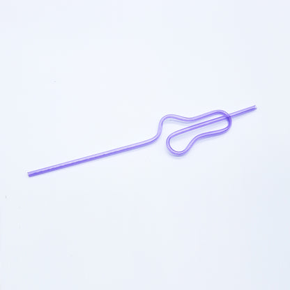 PG-13 Penis Straw - Purple x 10 - 5*255mm - image 3