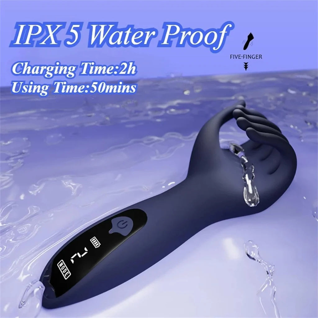 Rechargeable 10-Speed Male Vibrator with Magnetic Charge - image 5