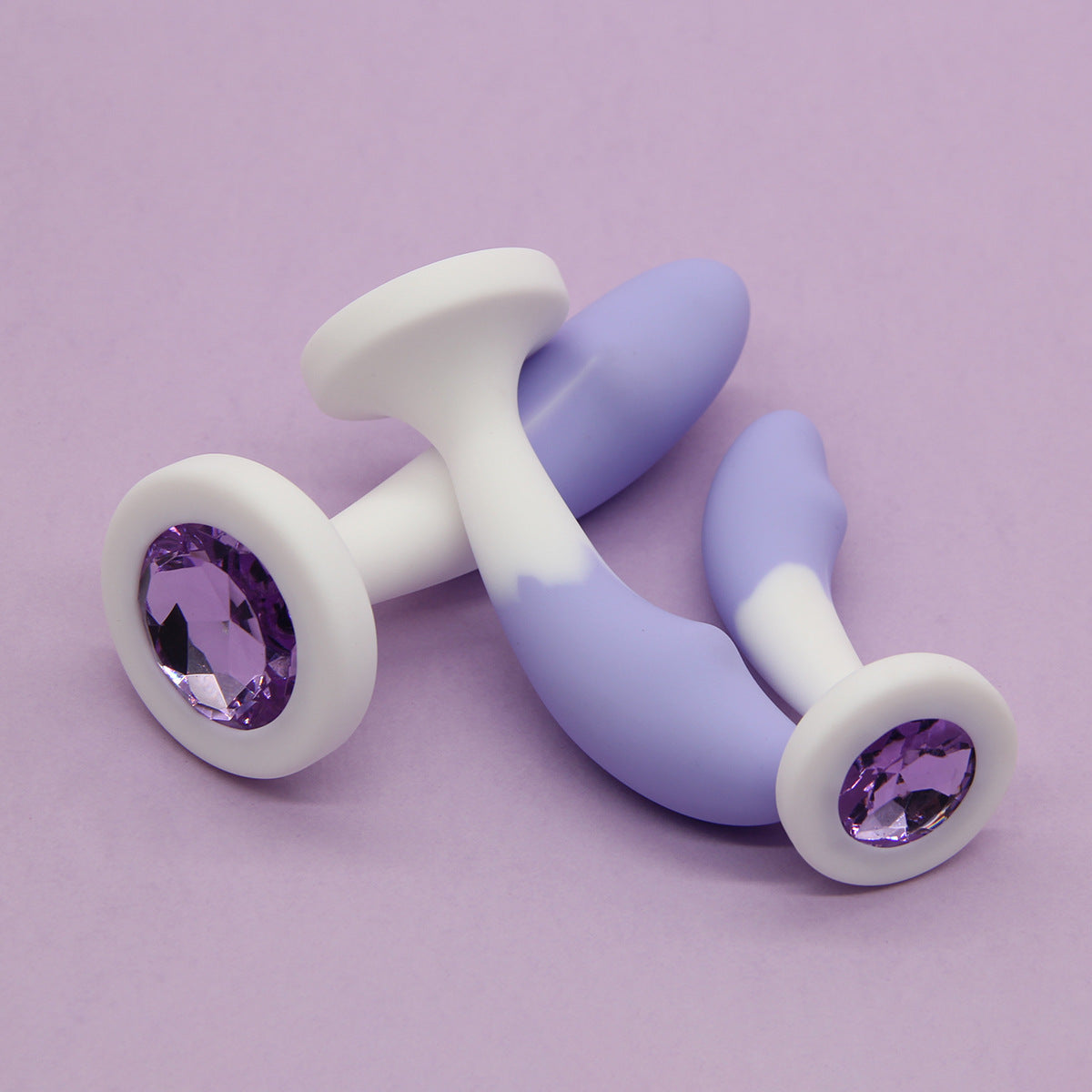 Crystal Base Silicone Anal Plug - image 2