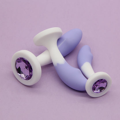 Crystal Base Silicone Anal Plug - image 2